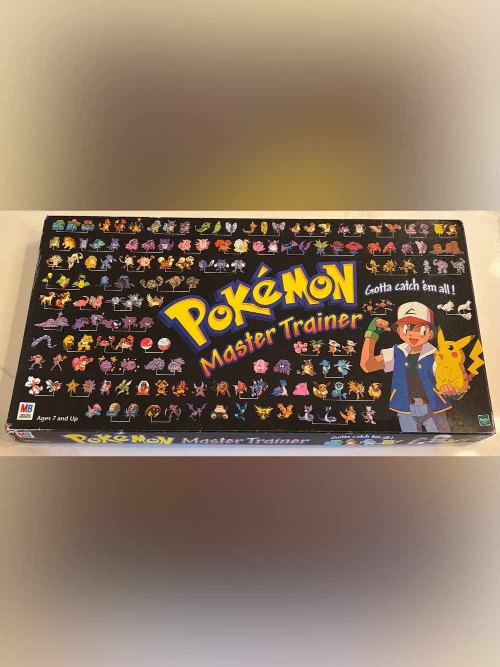Vintage Pokemon Master Trainer Board Game Hasbro 100% Complete 1999 Rare